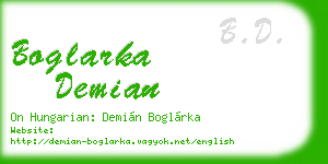 boglarka demian business card